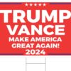 Trump 2024 Yard Sign Make America Great Again Red