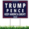 Trump 2024 Yard Sign Make America Great Again Voted