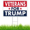 Trump 2024 Yard Sign Military Veterans For Trump