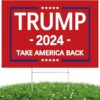 Trump 2024 Yard Sign Take America Back Voted