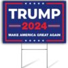 Trump 2024 Yard Sign Trump Make America Great Again Outdoor