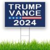 Trump 2024 Yard Sign Trump Vance 2024 Presidential Campaign