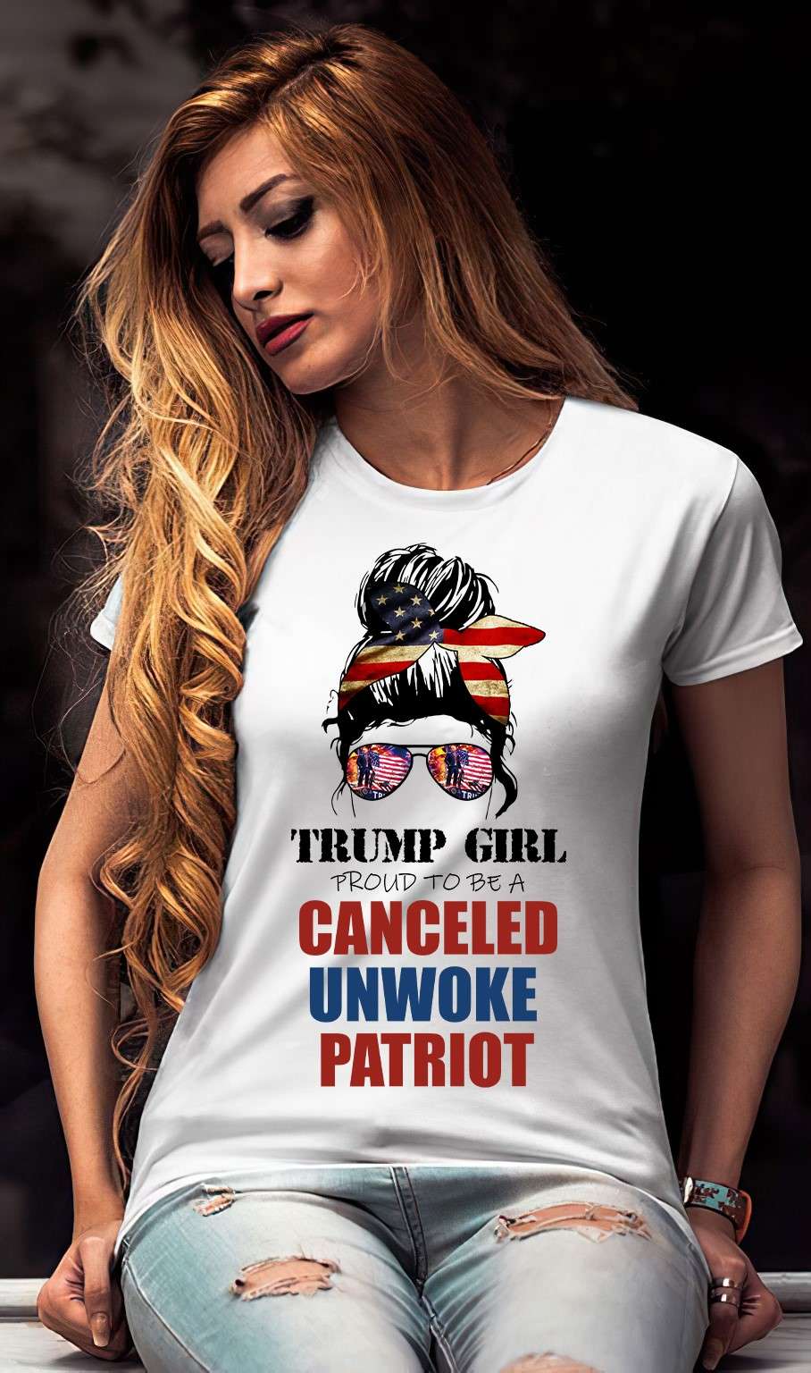 Trump girl - Proud to be a canceled unwoke patriot, Donald Trump America president Trump girl - Proud to be a canceled unwoke patriot, Donald Trump America president
