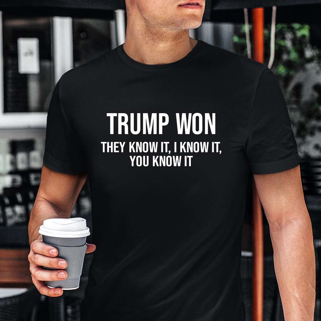 Trump won they know it, I know it, you know it - Donald Trump, America president Trump won they know it, I know it, you know it - Donald Trump, America president