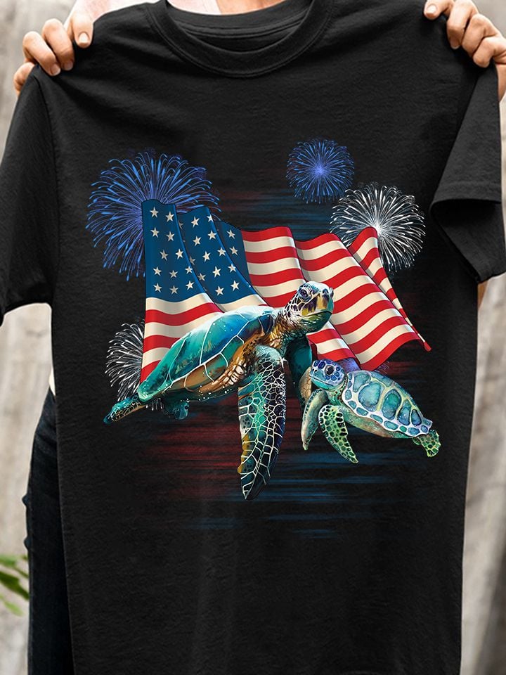 Turtle and America flag - Turtle lover Turtle and America flag - Turtle lover