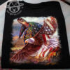 Turtle and eagle the symbol of America – America flag