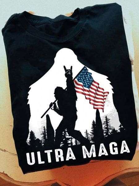 Ultra Maga, American Bigfoot, American Flag, US President Ultra Maga, American Bigfoot, American Flag, US President