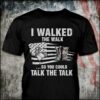 Veteran Shoes, America Flag – I walked the walk so you could talk the talk