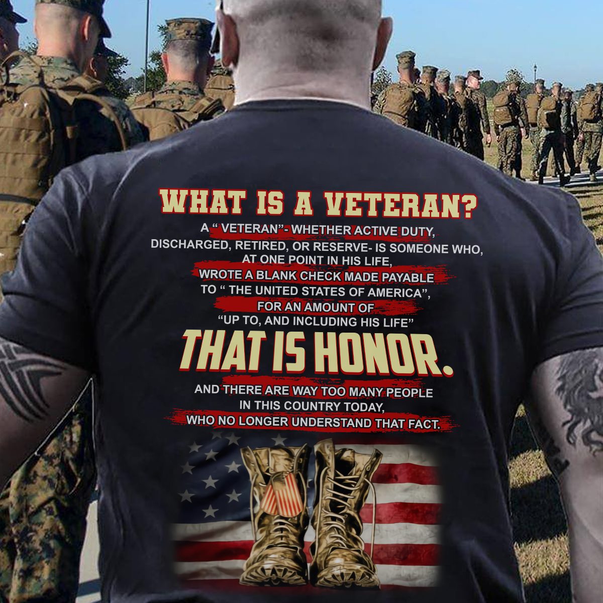 What is a veteran - Veteran honor - America flag What is a veteran - Veteran honor - America flag