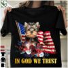 Yorkshire Terrier America Flag – In god we trust