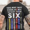 You may not know us, but we got your six – America flag, corrections dispatch, dispatcher the job