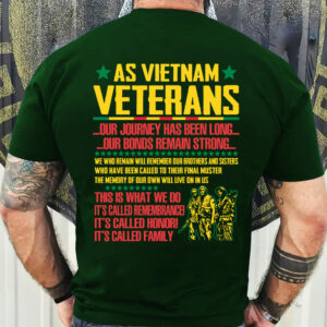 as Vietnam veterans our journey has been long our bonds remain strong this is what we do it’s called remembrance honor family memorial day