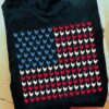 chickens and American flag Independence day