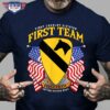 first cavalry division first team United States Army American flag