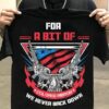 for a bit of colored ribbon we never back down American flag eagle gun