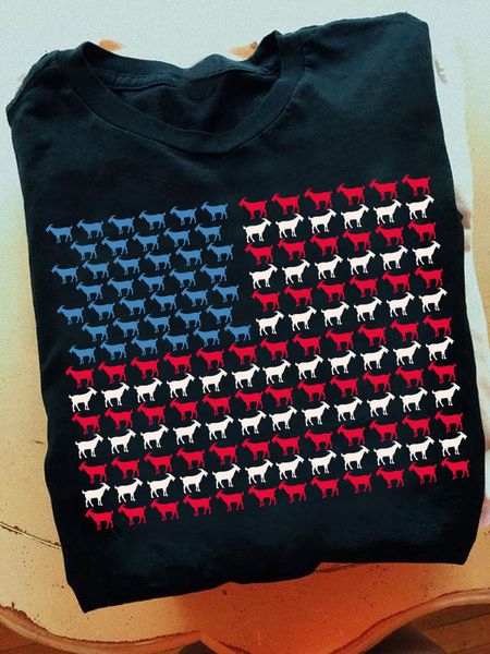 goats American flag Independence day goats American flag Independence day