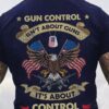 gun control isn’t about guns it’s about control eagle US flag