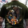 home of the free because of the brave eagle US flag veteran day America