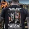 i was once willing to give my life for what this country stood for now I’d give my life to protect my family from what this country has become military boots US flag veteran day