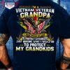 i’m a Vietnam veteran grandpa i have risked my life to protect strangers just imagine what i would do to protect my grandkids eagle American flag