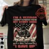 i’m a veteran i don’t know how my story ends but i will never say i gave up skulls American flag