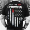 just the tip i promise gun American flag