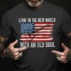 livin’ in the new world with an old soul American flag guitar lover