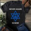 never again is now peace sign Israel