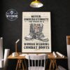 never underestimate the power of woman wearing combat boots female veteran day