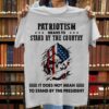 patriotism means to stand by the country it does not mean to stand by the president skull American flag