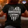 proud granddaughter of a Vietnam veteran US flag heart