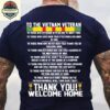 to the Vietnam veteran thank you welcome home