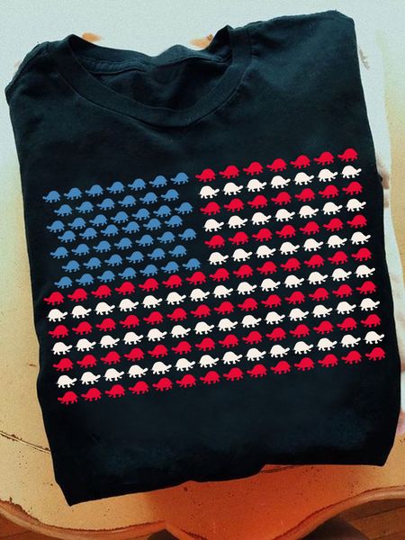 turtles American flag Independence day turtles American flag Independence day