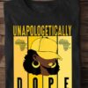 unapologetically dope curly hair girl yellow hat
