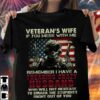 veteran’s wife if you mess with me remember i have a freaking crazy husband skull veteran day American flag