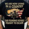 we are living in a country our founding fathers fought to escape soldier American freedom