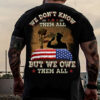 we don’t know them all but we owe them all memorial veteran day American flag coffin