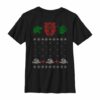 Boy’s Jurassic World Ugly Christmas Raptor T-Shirt