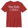 Boy’s Lost Gods Dear Santa, I Tried T-Shirt