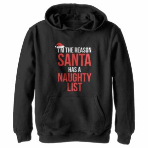 Boy’s Lost Gods On Santa’s Naughty List Pull Over Hoodie