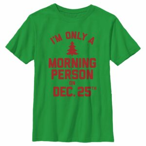 Boy’s Lost Gods Only Morning Person on Xmas T-Shirt
