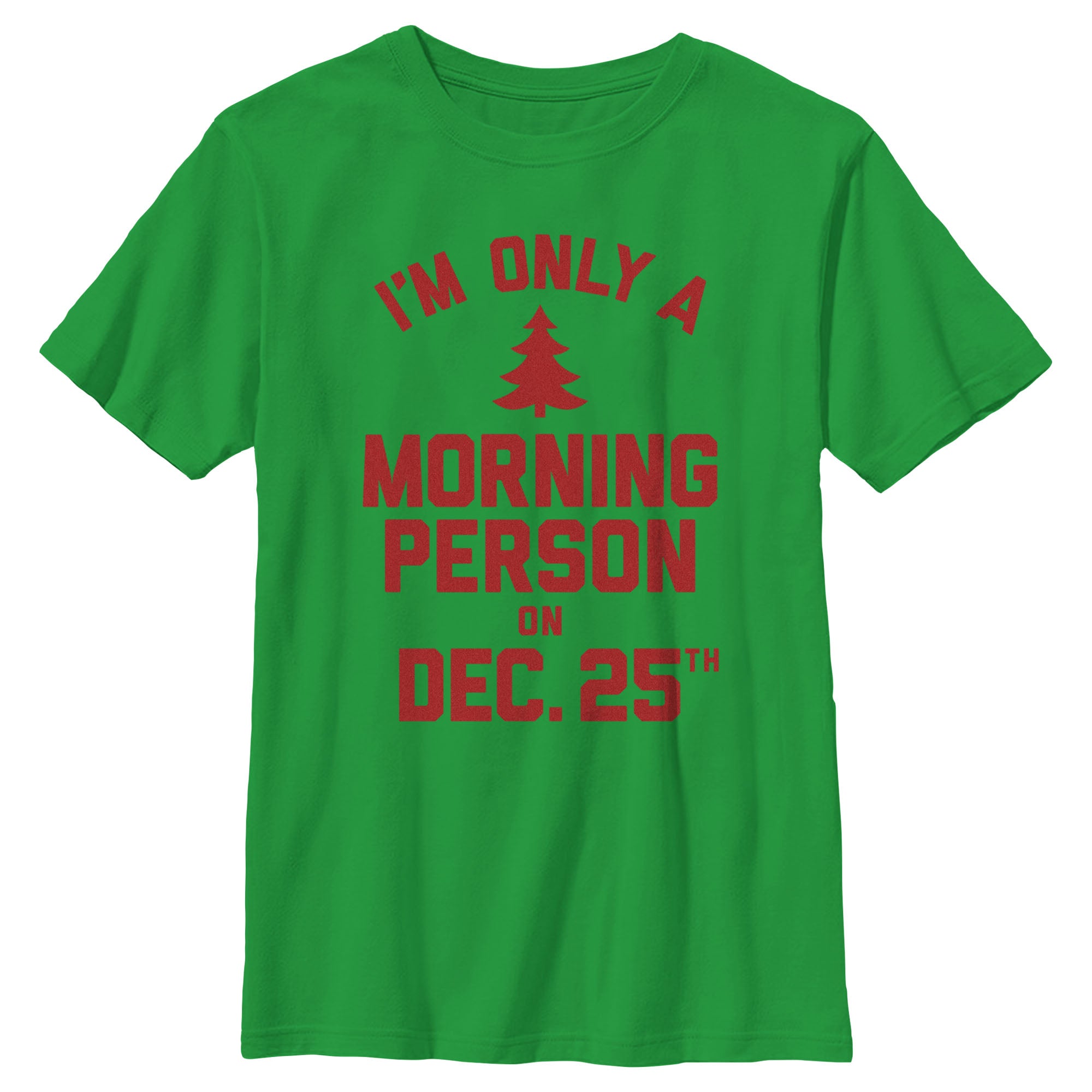 Boy's Lost Gods Only Morning Person on Xmas T-Shirt Boy's Lost Gods Only Morning Person on Xmas T-Shirt