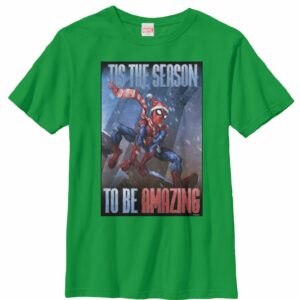 Boy’s Marvel Amazing Santa Spider-Man T-Shirt