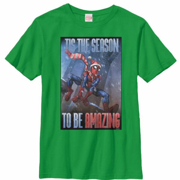 Boy’s Marvel Amazing Santa Spider-Man T-Shirt