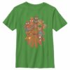 Boy’s Marvel Christmas Gingerbread Cookie Heroes T-Shirt