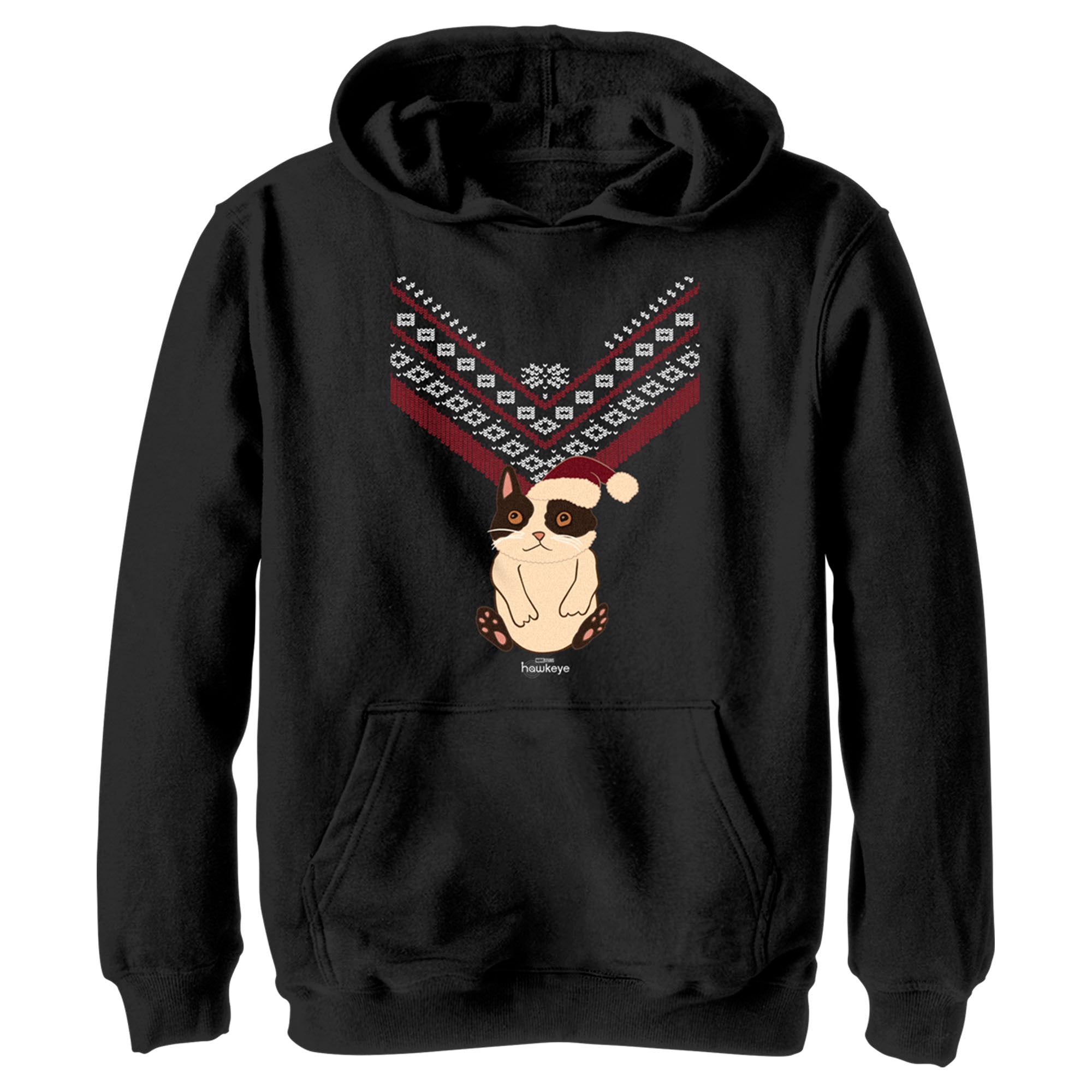 Boy's Marvel Hawkeye Christmas Cateye Pull Over Hoodie Boy's Marvel Hawkeye Christmas Cateye Pull Over Hoodie