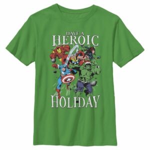 Boy’s Marvel Heroic Holiday Avengers T-Shirt