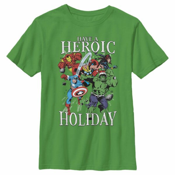 Boy’s Marvel Heroic Holiday Avengers T-Shirt