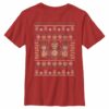 Boy’s Marvel Ugly Christmas Iron Man T-Shirt