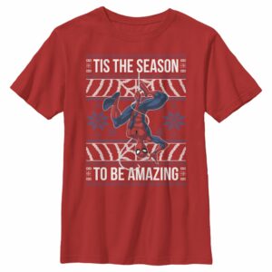 Boy’s Marvel Ugly Christmas Spider-Man Season T-Shirt